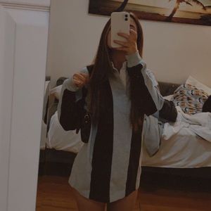 Aritzia TNA Vertical Stripe Sweater